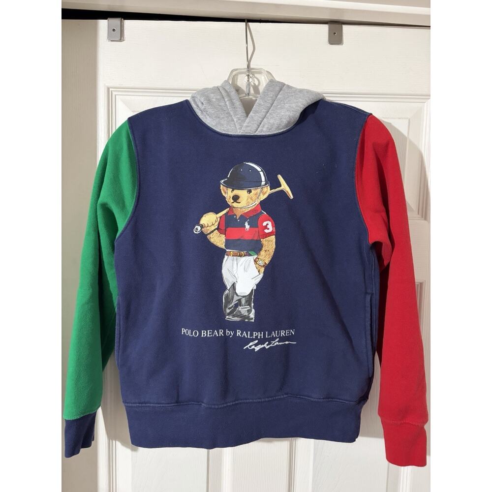 Polo Ralph Lauren Polo Bear Hoodie Youth Size Medium 10-12